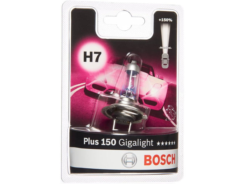 BOSCH autólámpa Plus150 Gigalight 12V 55W H7 PX26d