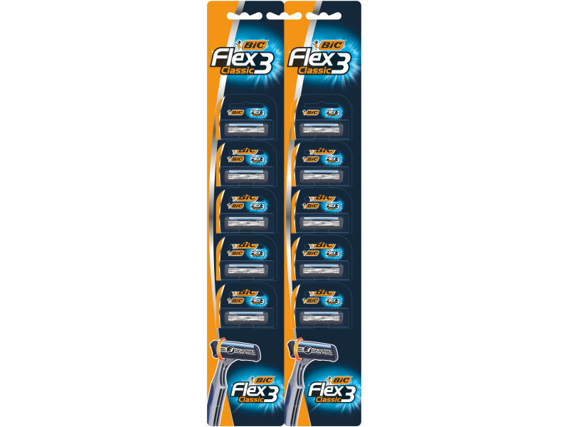 Bic eldobható férfi borotva FLEX3 CLASSIC HC10 leveles 10db/levél