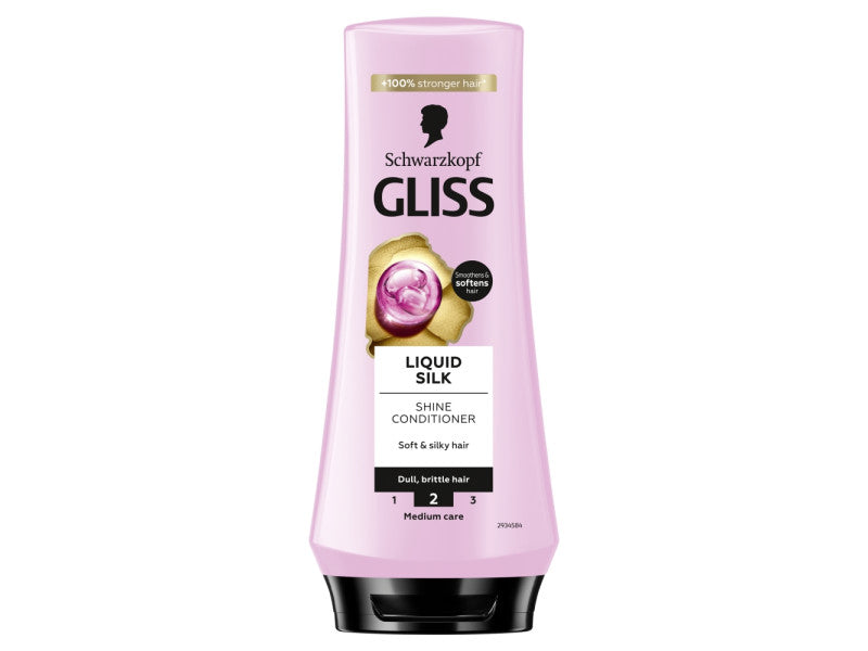 Gliss balzsam Liquid Silk selymes és fényes hajért 200 ml