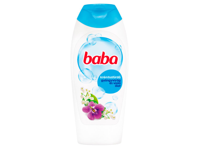 Baba tusfürdő női 400 ml Gyöngyvirág és Viola