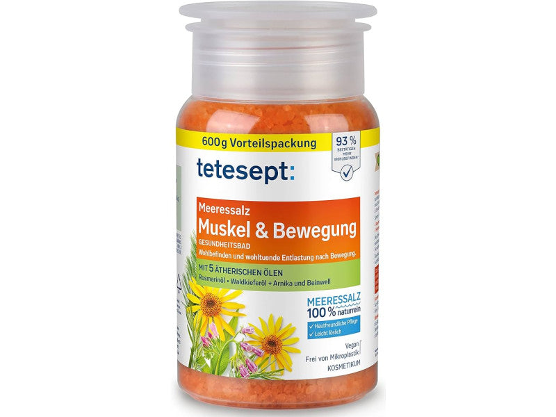 Tetesept fürdősó mozgás utáni izomregeneráló Muskel & Bewegung 600g