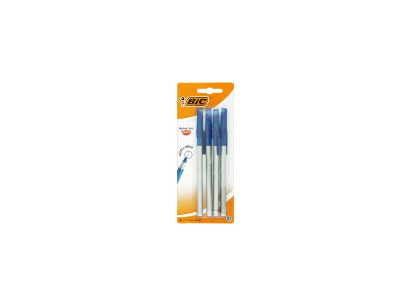 Bic írószer golyóstoll Round Stic Exact kupakos KÉK 4db/bliszter