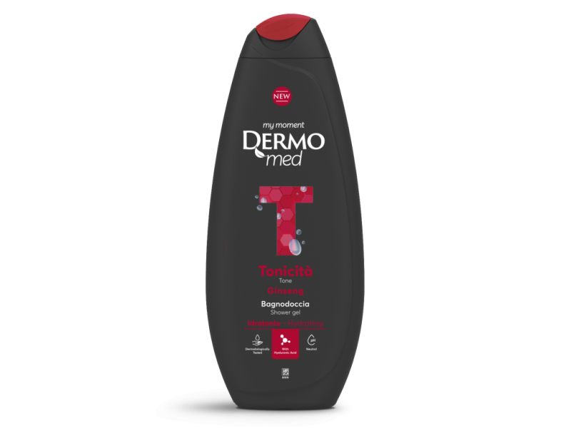 DERMOMED hab-és tusfürdő 650ml Tonicita/Ginseng