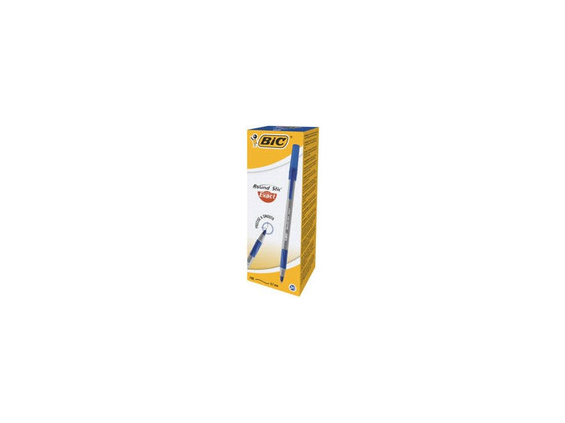 Bic írószer golyóstoll Round Stic Exact kupakos KÉK 20db/doboz