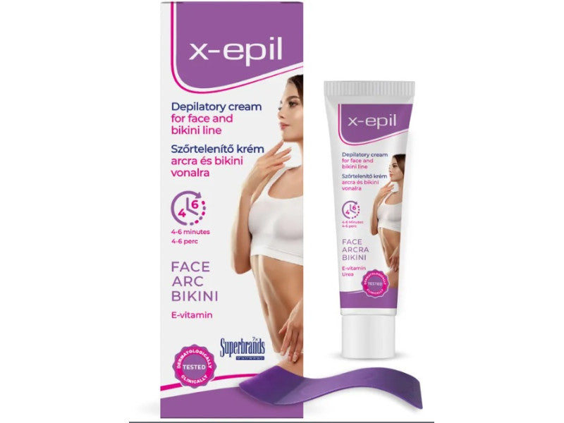 X-Epil szőrtelenítő krém arcra-bikini vonalra 40 ml