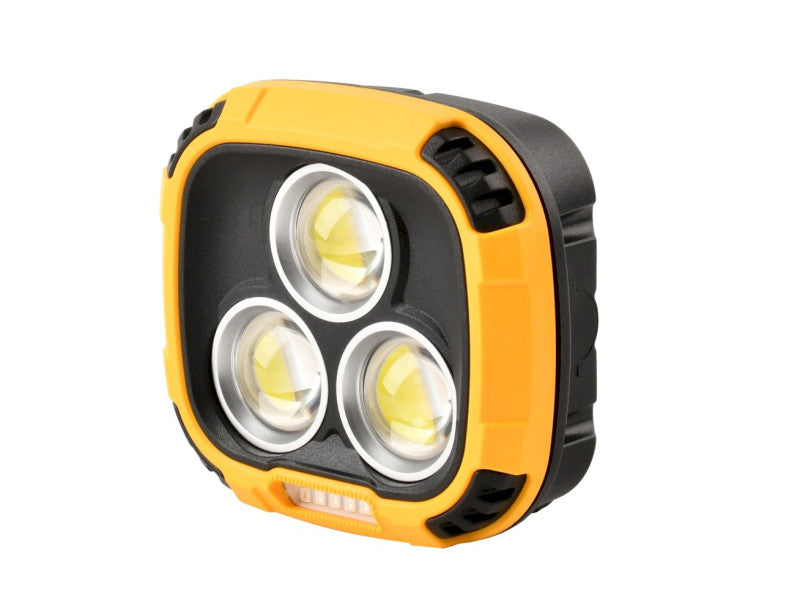 Ultratech elemlámpa tölthető flood light 2000lm 4 fokozat vörös