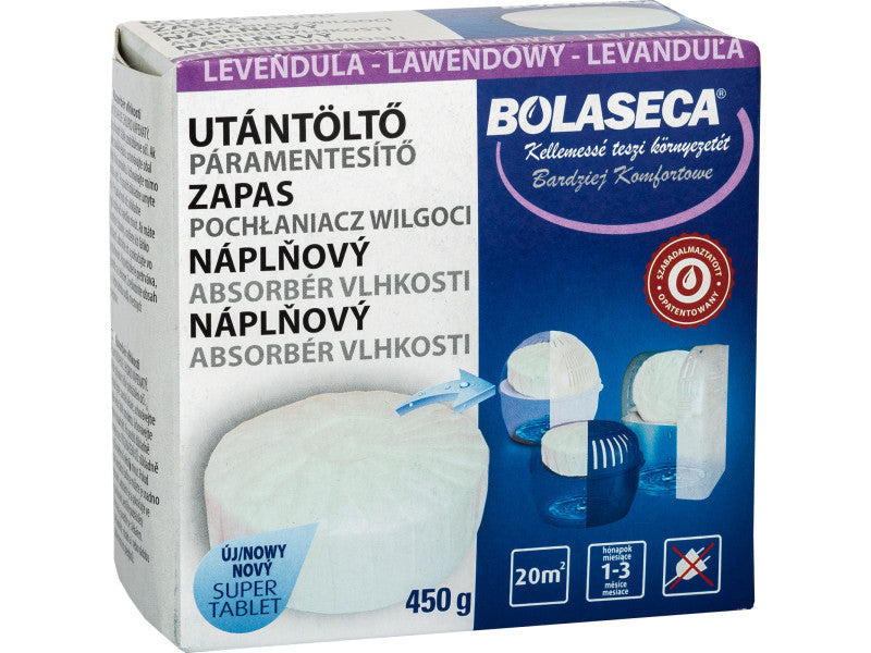 Bolaseca páramentesítő UT tabletta levendula 450g