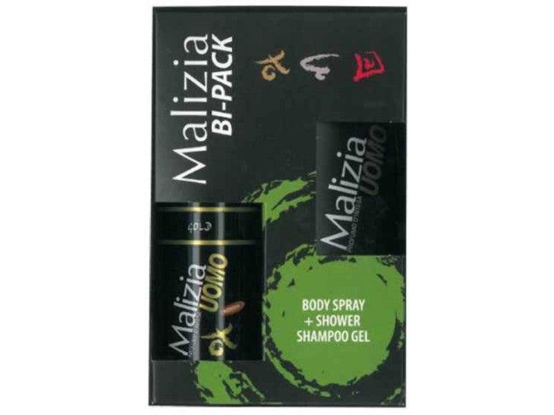 Malizia Uomo Bipack Gold (250 ml tusfürdő+150 ml deospray)