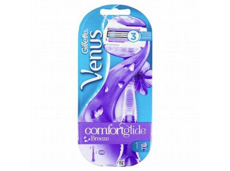 Gillette Venus Comfortglide Breeze 3 pengés női borotvanyél +2 betét