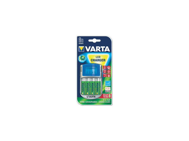 Varta töltő Power Play Travel+4db AA akku 2600mAh + 12V és USB