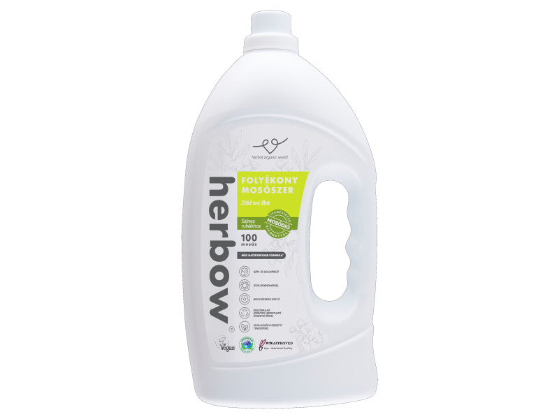 Herbow mosógél színes ruhákhoz zöldtea 3000ml (100WL)