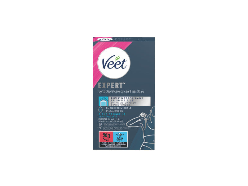 Veet EXPERT használatra kész hideggyanta érz.bőrre bikinivonalra és hónaljra 16 db