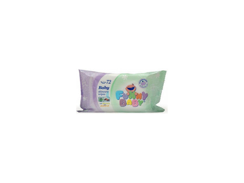 Funny Baby Total Care baba nedves törlőkendő mandulaolajjal 72db/csomag
