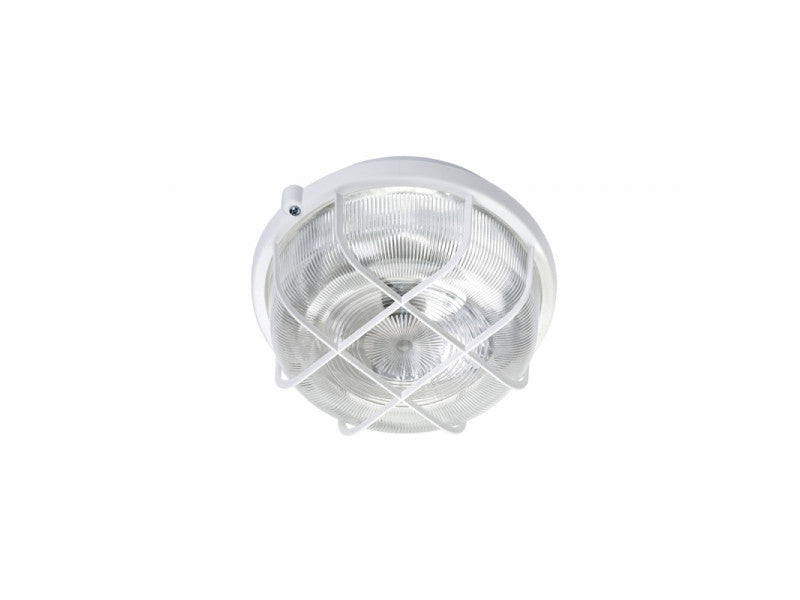 Lena round átlátszó lámpatest fehér e27 100w
