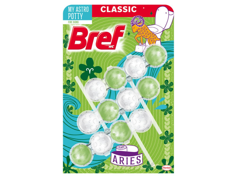 Bref Power Aktív TRIO Tűzjegy golyós toalett frissítő 3x50 gr