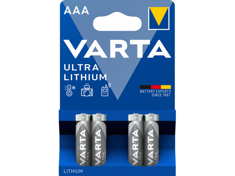 Varta elem lr03 aaa lithium professional b4