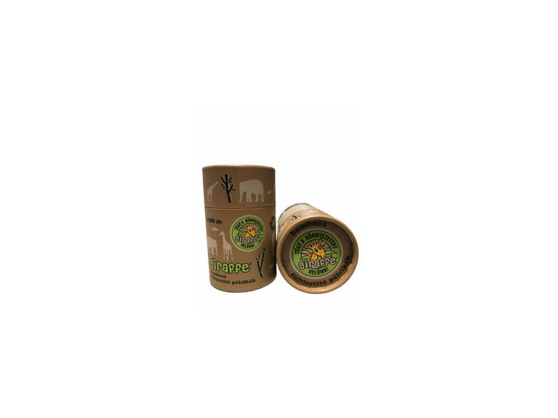 Giraffe bambusz tégelyes fültisztító pálcika 100db/tégely