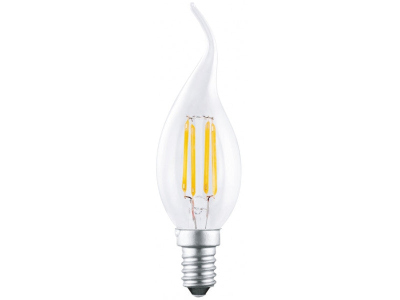 UltraTech LED filament gyertya izzó hajlított E14 3,8W 470lm 4000K 15000óra