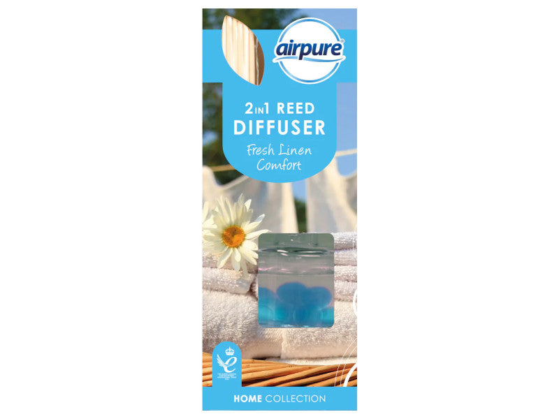 Airpure 2in1 pálcás illatosító Friss ágynemű 30ml