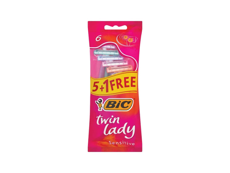 Bic eldobható női borotva TWIN LADY 5+1db