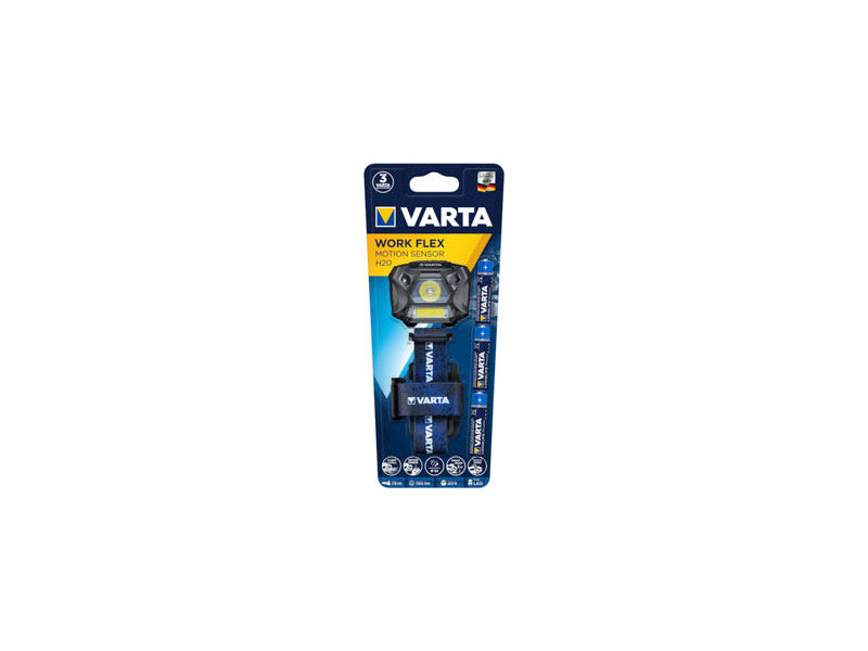 Varta elemlámpa head led 3w work motion h20 3xaaa 150lm