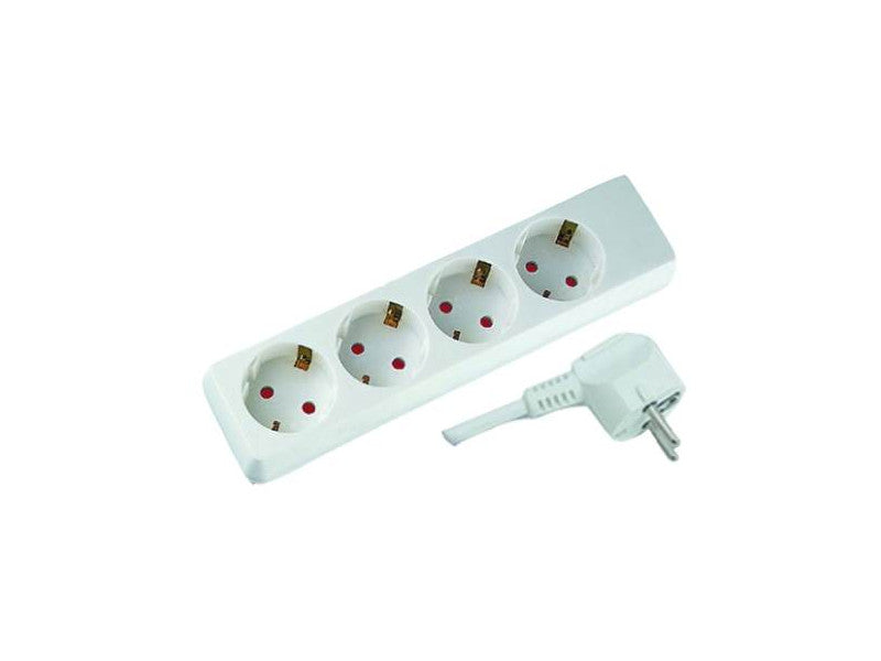 UltraTech hosszabbító 4-es, 3m kábellel, dugvillával16A, 3x1,5mm2 H05VV-F vezetékkel, földelt, gyer
