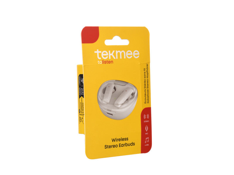 Tekmee sztereo fülhallgató fehér (zsinór nélküli)