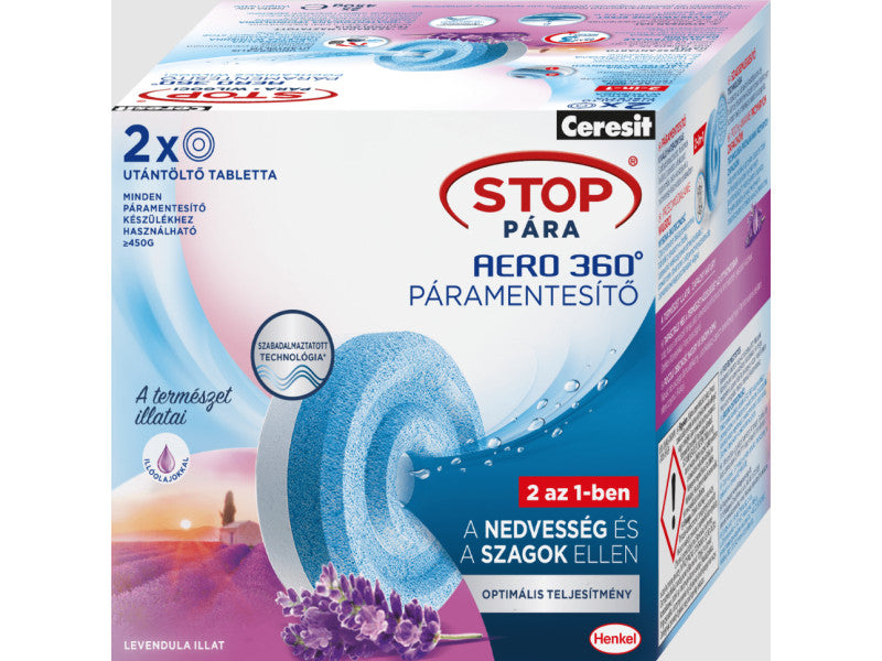 Ceresit Stop Pára AERO 360 utántöltő tabletta Levendula illattal 2 db/doboz