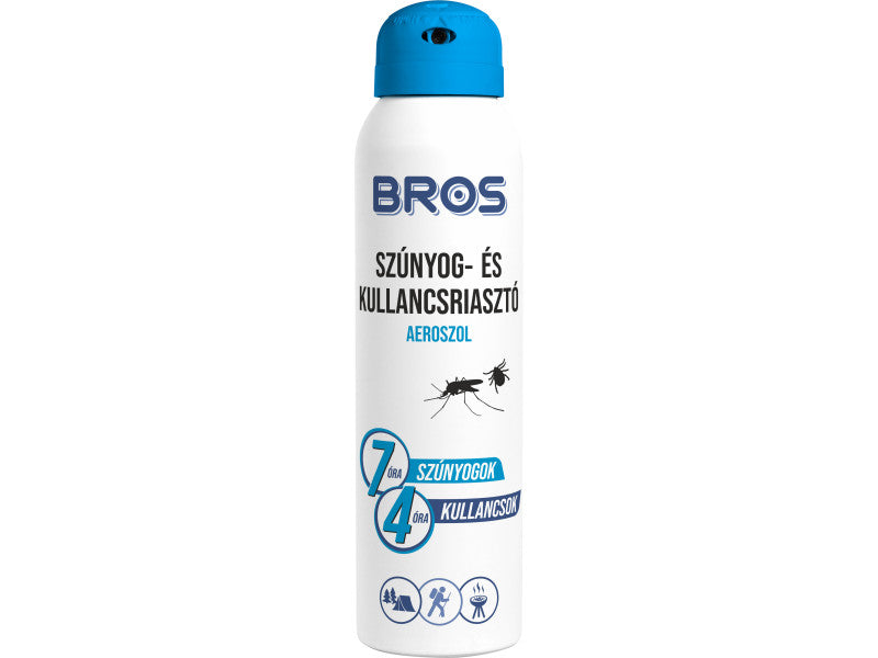 Bros szúnyog és kullancsriasztó aeroszol 90 ml 7 órás (B003)