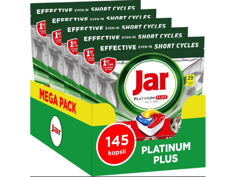JAR mosogatógép tabletta Platinum Plus Lemon All in One (5x29db)