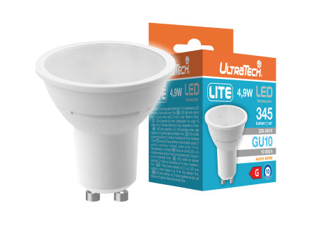 UltraTech LED spot GU10 4,9W LITE 400/345lm 3000K 100° 10000óra