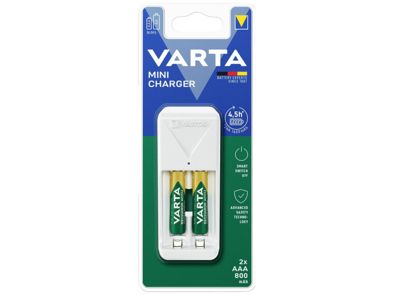 Varta töltő mini easy energy + 2 db aaa akku 800mah