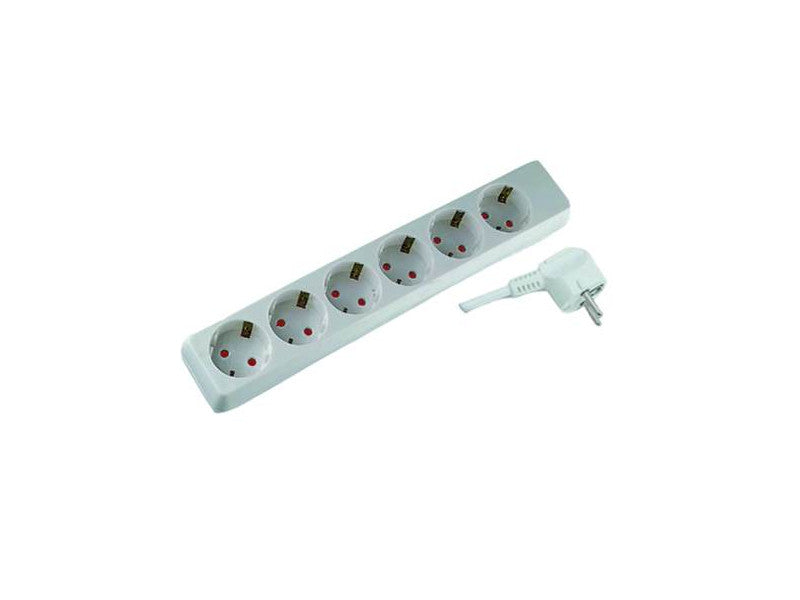 UltraTech elosztó 6-os 5m kábellel, dugvillával 16A, 3x1,5mm2 H05VV-F vezetékkel, földelt, gyermekvédelemmel
