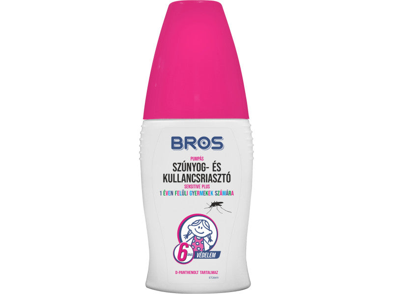 Bros szúnyog és kullancs riasztó Kids Sensitív- pumpás 50 ml (B362) 6 órás