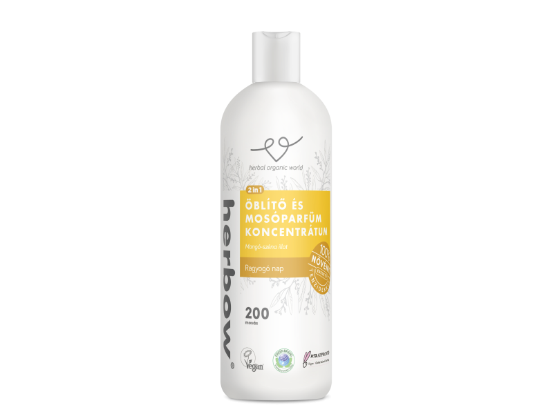 Herbow 2in1 Mosóparfüm-Textilöblítő konc. (200WL) 1000 ml Ragyogó nap (Radiant Sun) (sárga)
