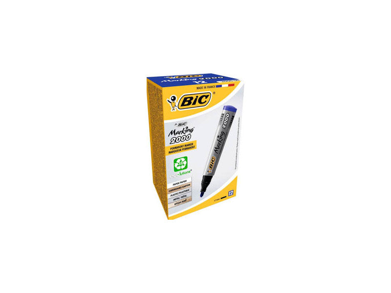 Bic írószer Marker 2000 kerek hegyű kék 12db/doboz