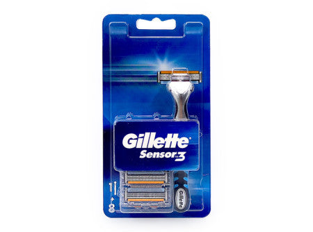 Gillette Sensor3 borotvanyél + 8 betét