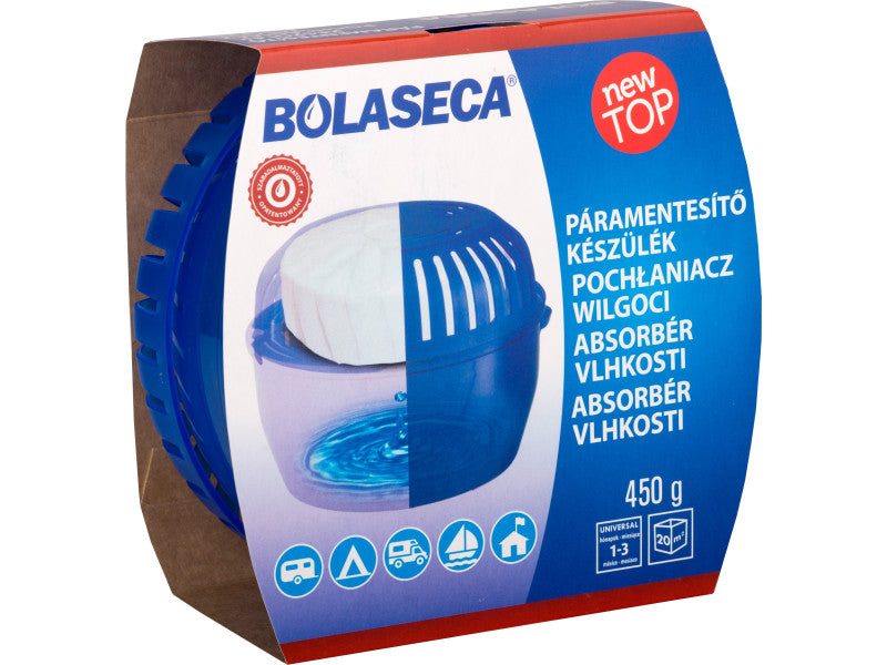 Bolaseca páramentesítő készülék+1 db tabletta Top (kék vagy fehér készülék)