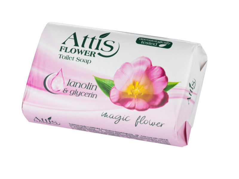 Attis Natural szappan 100g lanolinnal, glicerinnel Mágikus virág illattal