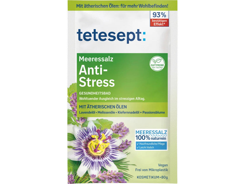 Tetesept fürdősó anti-stressz 80g
