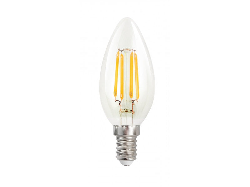Ultratech led filament gyertya izzó e14 3,8w 470lm 2700k 320° 15000 óra