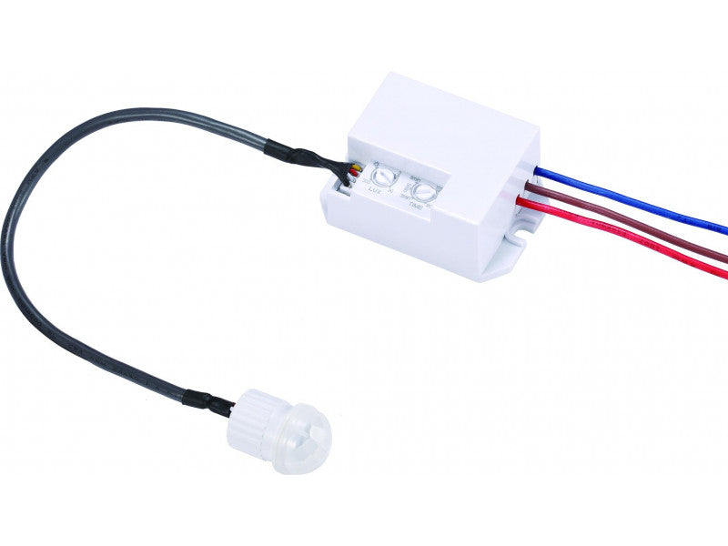Ultratech mozgásérzékelő infravörös 200/800w 120/360° mini beépíthető 4/8m 3-2000lux ip20