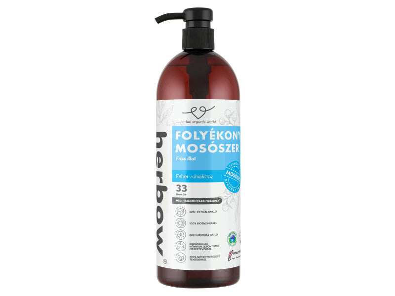Herbow mosógél (33WL) Fehér ruhákhoz Sun Soft 1L