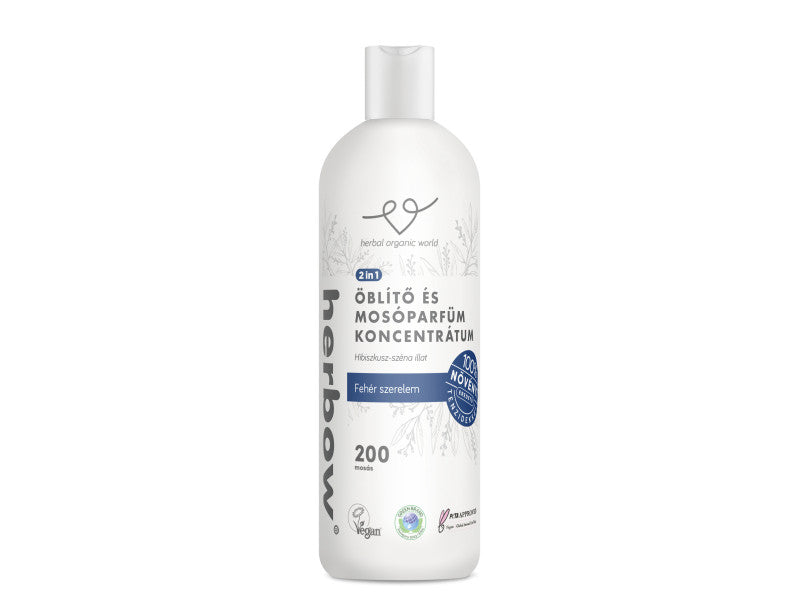 Herbow 2in1 Mosóparfüm-Textilöblítő konc. (200WL) 1000 ml White Love (fehér)