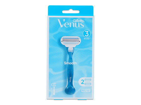 Gillette Venus Smooth 3 pengés női borotvanyél +2 betét