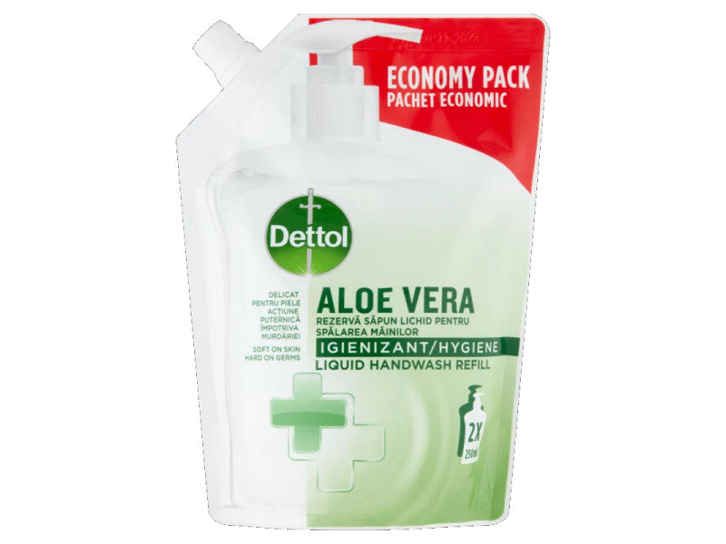 Dettol pumpás folyékonyszappan utántöltő Aloe Vera 500 ml