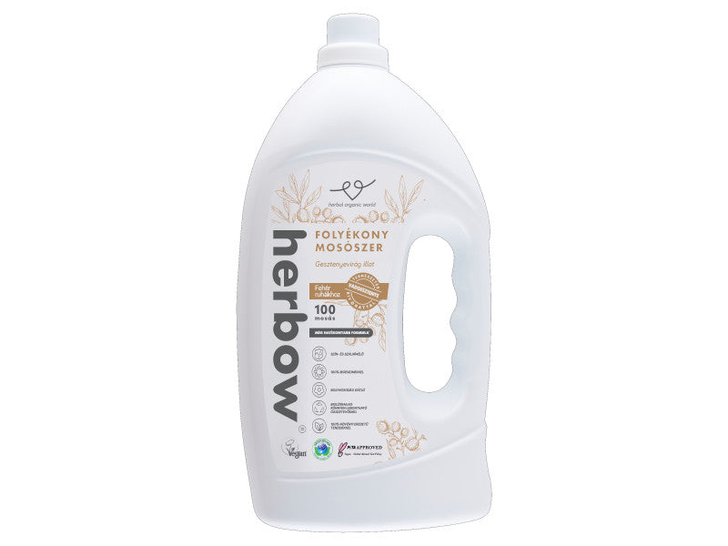 Herbow mosógél vadgesztenye fehér ruhákhoz Gesztenyevirág illattal 3000ml (100WL)