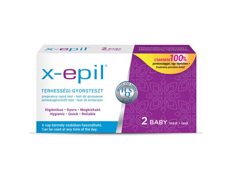 X-Epil terhességi gyorsteszt csík 2 db