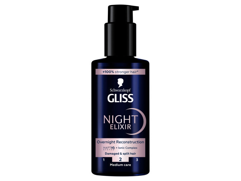 Gliss Éjszakai hajpakolás Split Ends Miracle sérült és töredezett hajra 100 ml