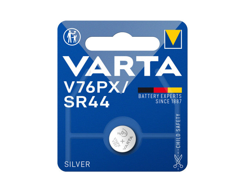 Varta gombelem ezüst-oxid v76 px 1,55v b1 sr44